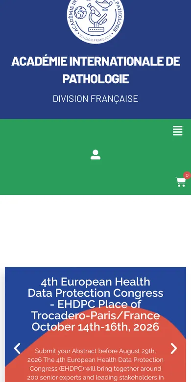 Le site d'AIP-DF sur téléphone