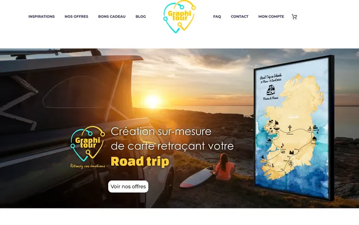 Page d'accueil du site de Graphitour