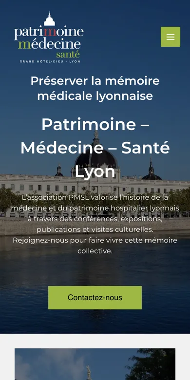 Le site de PMSL sur téléphone