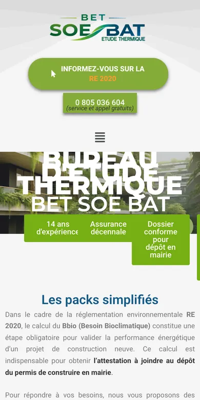 Le site de SOE sur téléphone