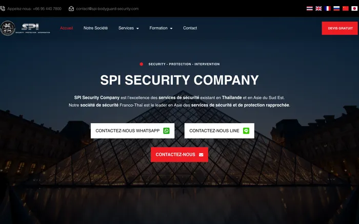Site de SPI Security Company