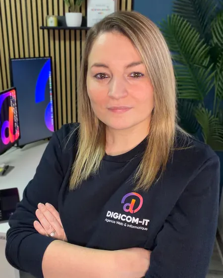 Élodie Da Rocha, dirigeante et chef de projet web chez DIGICOM-IT